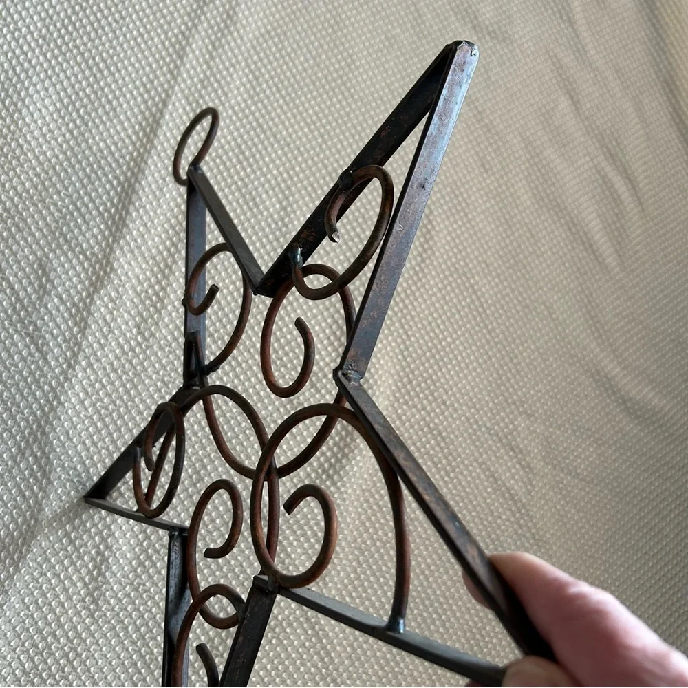 Rustic STAR Welded Metallic Wall Decor Country Western Ranch Patriotic